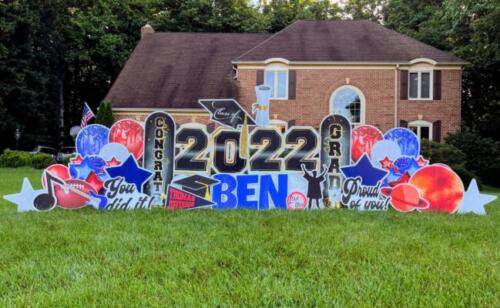ben class of 2022 graduation yard sign burke va