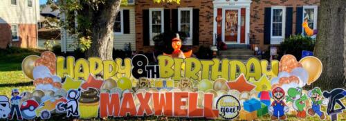 maxwell 8th birthday yard card alexandria va