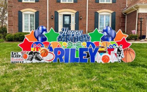 riley birthday yard sign springfield va